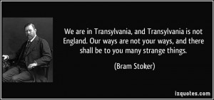 More Bram Stoker Quotes