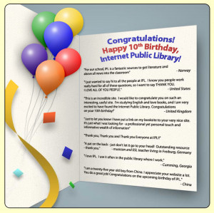 virtual happy birthday card wishing the IPL a happy 10th