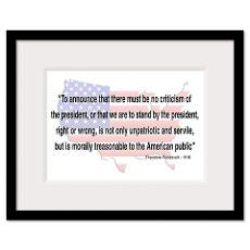 Teddy Roosevelt - 1918 Quote Framed Print