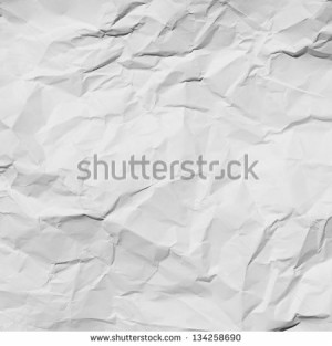 wrinkled paper texture or background - stock photo