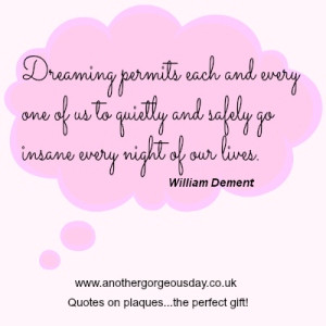 Quote of the day inspirational Quote – Dreaming permits