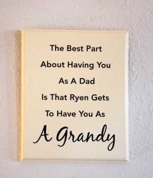 Grandpa Quotes From Granddaughter Custom grandpa sign - dad