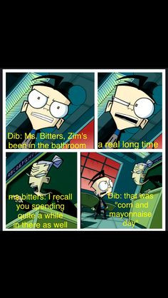 invader zim funny quote room with a moose more quotes room funny ...