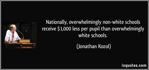 Nationally, overwhelmingly non-white schools receive $1,000 less per ...