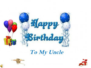 Happy birthday to my uncle