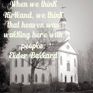 Love this quote from Elder Ballard in regards to the Mormon/LDS church ...