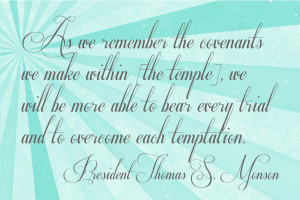 April Visiting Teaching Message: Temple Covenants