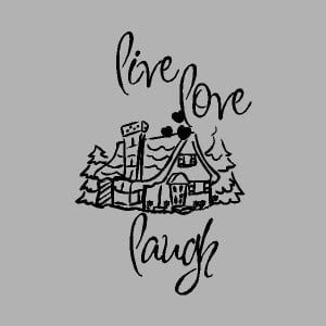 live laugh love w cabin quotes home wall words lettering decals