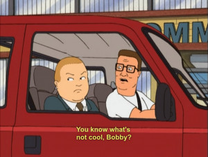 King of the Hill s8 Hank caps Bobby