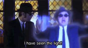 netflix inspired blues brothers praise the lord animated GIF