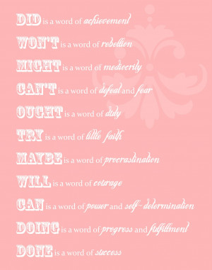 Miss Lady Pinks Quotes { printable } - words of