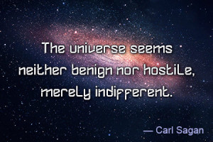 Carl Sagan quote about universe