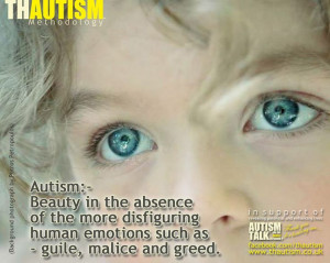 Autism quote from Thautism facebook page