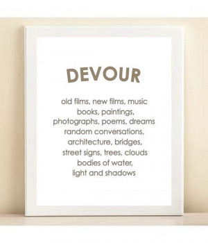 mmmhmm... like this :) Devour print poster by AmandaCatherineDes on ...
