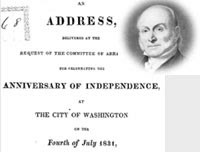 John Quincy Adams' July 4 Speech
