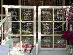 Vintage Windows...love the idea of writing verses or quotes on them ...