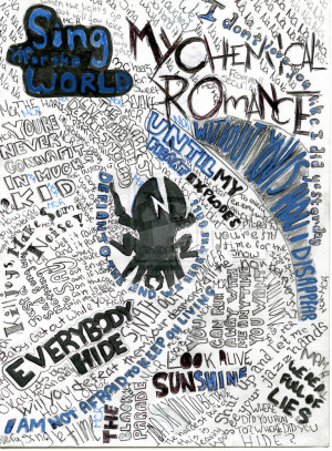 MCR Lyric collage by deeper-than-shadow