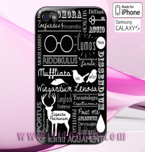 Harry Potter Spell Ridiklus Quotes Case for iPhone 4/4s, iPhone 5/5s ...