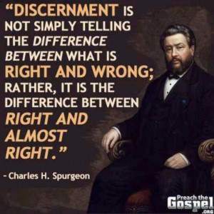 Discernment spurgeon