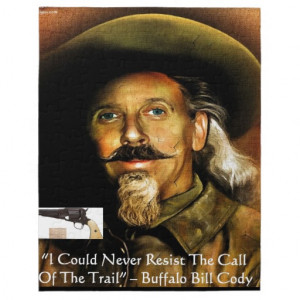 Buffalo Bill Cody His Gun & Quote Gifts & Cards Puzzles