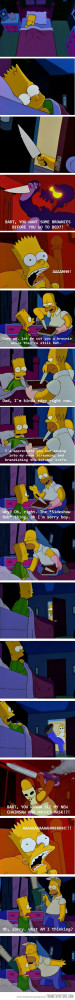 Funny photos funny Homer Simpson knife chainsaw