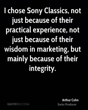 Arthur Cohn Wisdom Quotes