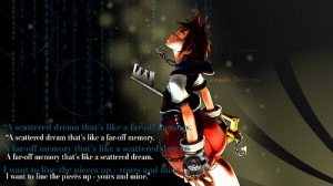 Most popular tags for this image include: kingdom hearts, sora, quote ...