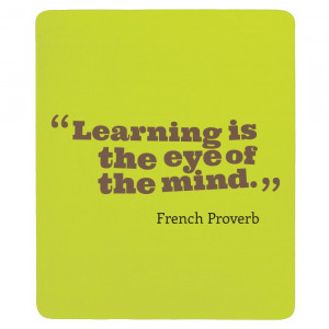 French Proverb French Quotes Mouse Pad