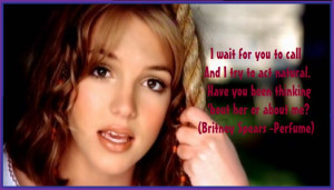 Britney Spears perfume lyrics
