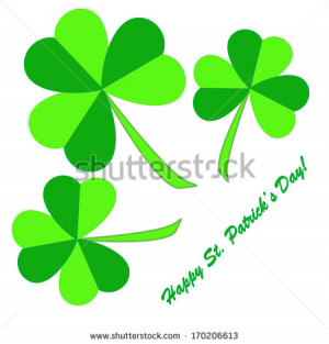 Clovers background for Happy St. Patrick's Day - holiday's concept ...