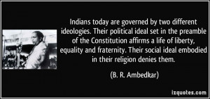 today are governed by two different ideologies. Their political ...