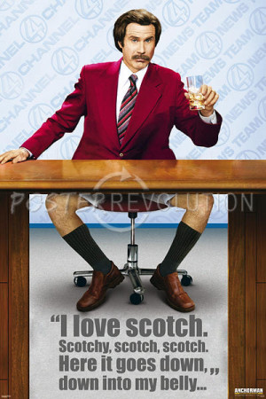 Anchorman - Scotch Movie Poster - 24x36