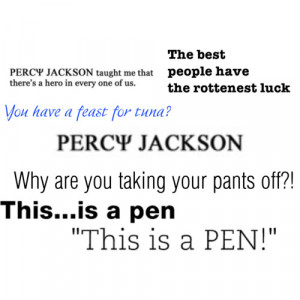Percy Jackson Quotes by alinasrocks
