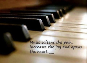 Music softens the pain...