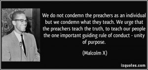 We do not condemn the preachers as an individual but we condemn what ...