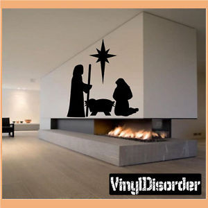 ... -Night-Manger-Christmas-Holiday-Vinyl-Wall-Decal-Mural-Quotes-CP108