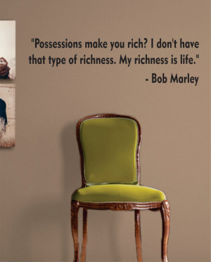 Bob Marley My Richness is Life Quote Decal Sticker Wall Vinyl Art ...