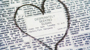 Desperately seeking Susan newspaper classified ad