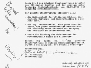 ... Willy Brandt, stating that Brandt had to sign 3 letters for the
