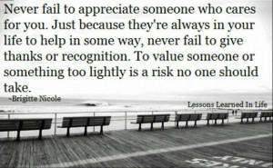 Meaningful quotes never fail to give thanks or recognition