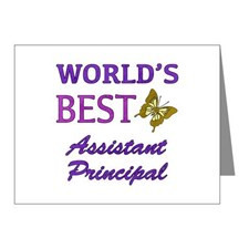 World's Best Assistant Principal (Butterfly) Note for