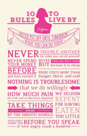 10 Rules to Live By Poster: Picture-Black Posters, Posters Quotes ...