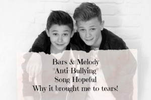 Bars & Melody “Hopeful” Anti Bullying at it’s best!