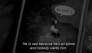 Sad Stitch Quotes He is sad because he's all