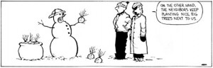 Calvin & Hobbes Snowman Cartoons