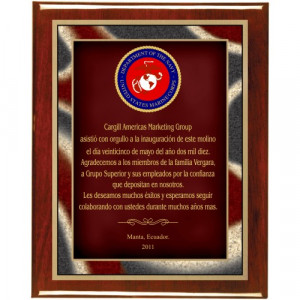 military plaque. Ideal when you want a more elegant look. This plaque ...