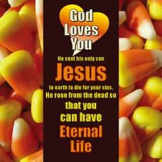 Christian Halloween Memory Cross tract. This is panel 2 of 4 panels ...