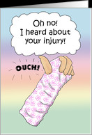 Broken Arm Hand Injury Funny Humor Card - Product #758357