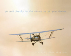 ... Blue Sepia Sky Pilot Inspirational Quote Boys Room Decor Photo