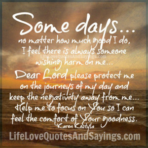 Keep The Negativity Away..